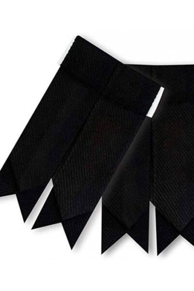 Plain Black Kilt Flashes