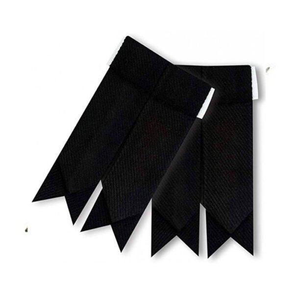 Plain Black Kilt Flashes