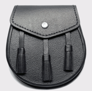 Plain Black casual Leather Sporran