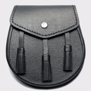 Plain Black casual Leather Sporran