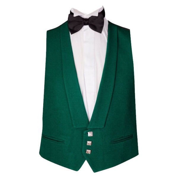 Prince Charlie Green Jacket & Waistcoat - Image 4
