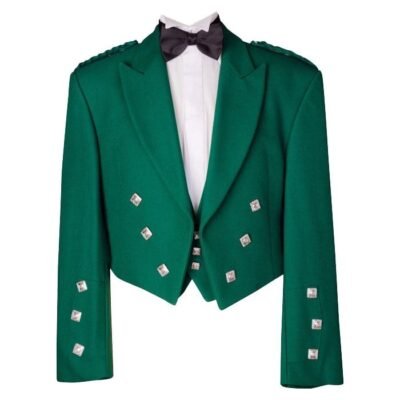 Prince Charlie Green Jacket & Waistcoat
