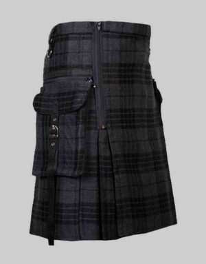 Punk Rock Gothic Night Watch Utility Kilt