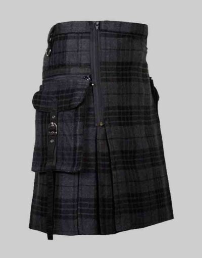 Punk Rock Gothic Night Watch Utility Kilt