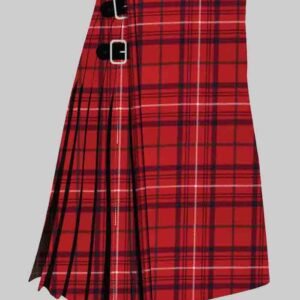 Rose Red Modern Tartan Kilt