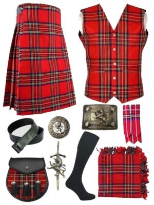 Royal Stewart Tartan Kilt Deal Package