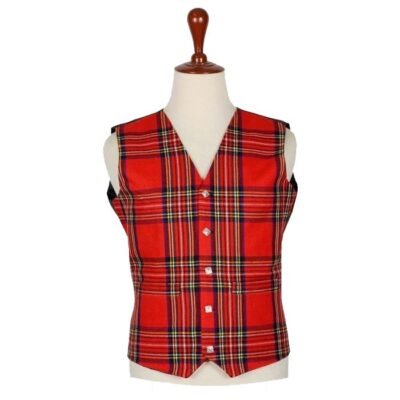 Scottish Royal Stewart Tartan Vest