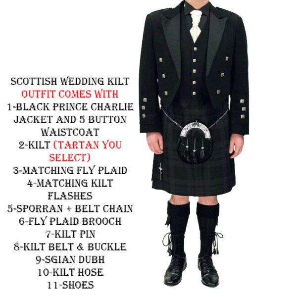 Scottish Wedding  kilt Outfit - Image 5