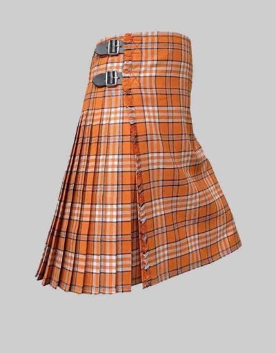 Tennessee Volunteer Orange Tartan Kilt