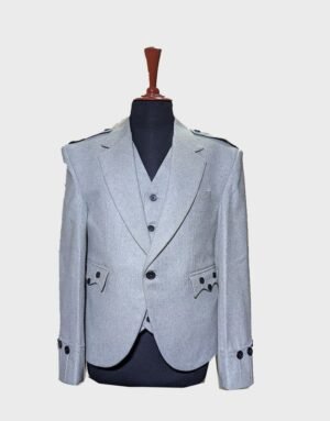 White Argyle Jacket