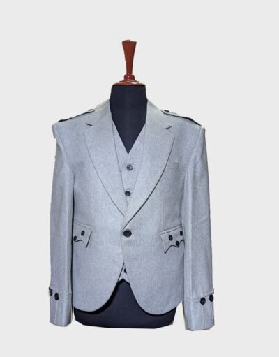 White Argyle Jacket
