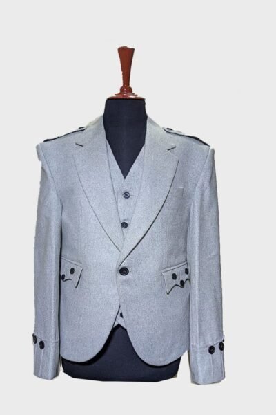 White Argyle Jacket