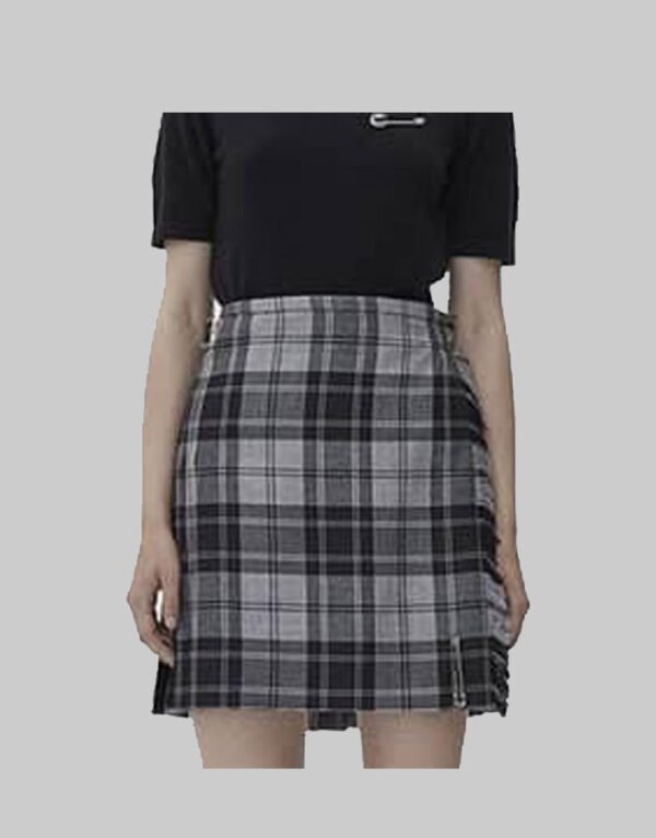 Women Grey Hamilton Tartan Kilt