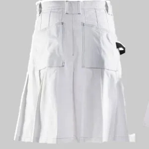 Working White Utility Kilt
