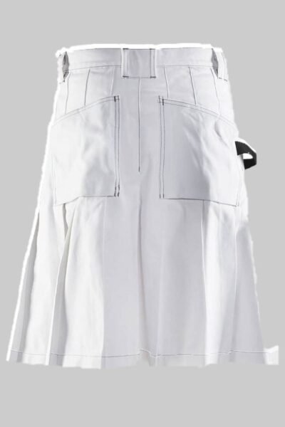 Working White Utility Kilt