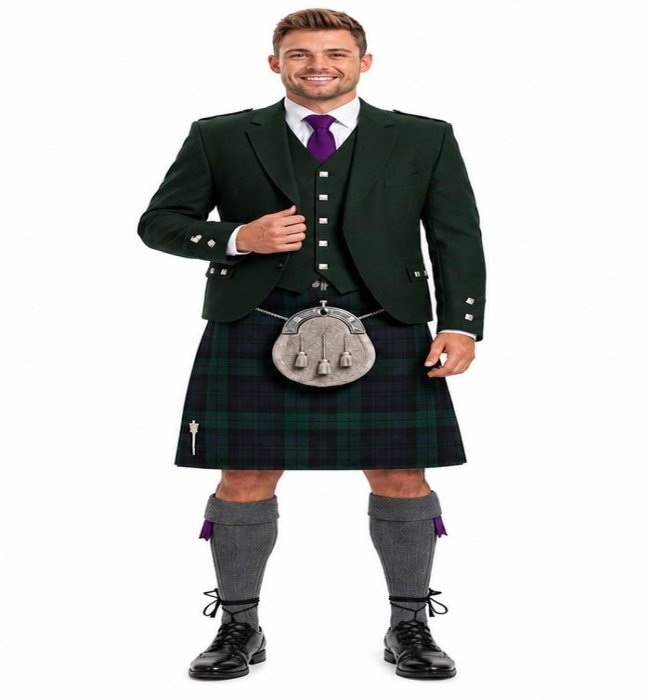 dark green argyle jacket
