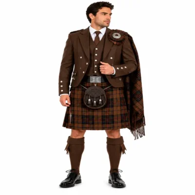 brown argyle jacket