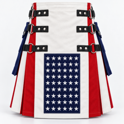 Premium USA Flag Utility Kilt for Men